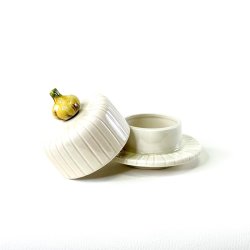 Krukke m/l�g - hvidl�g 