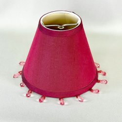 Lampeskrm - lille med perlekant