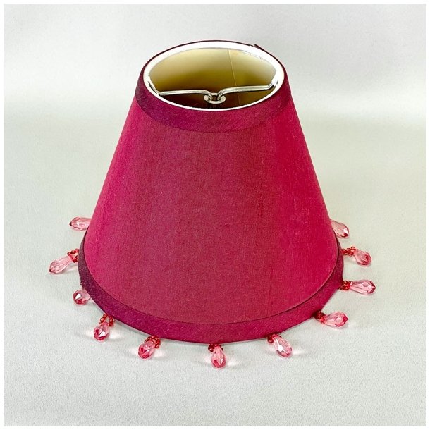 Lampeskrm - lille med perlekant