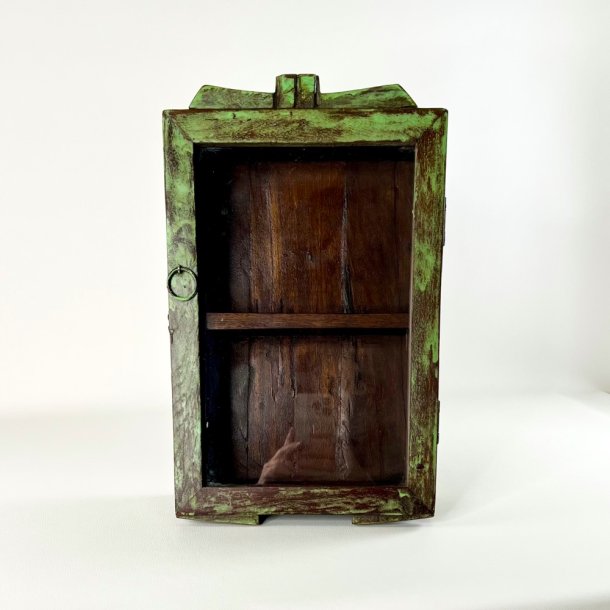 Lille skab - lysegr�nt m/patina