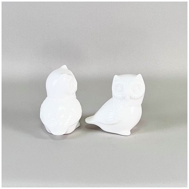 Lille uglepar i porceln  