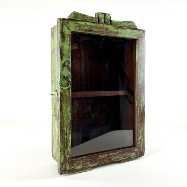 Lille skab - lysegr�nt m/patina