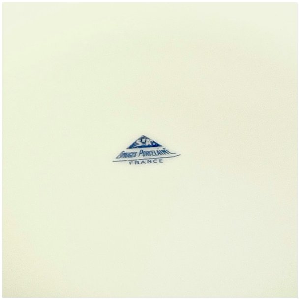 Stor skl - fransk, Limoges porceln 