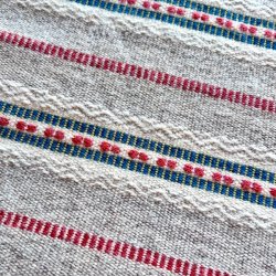 Hndvvet lber - multi farvet (ca. 34x112)