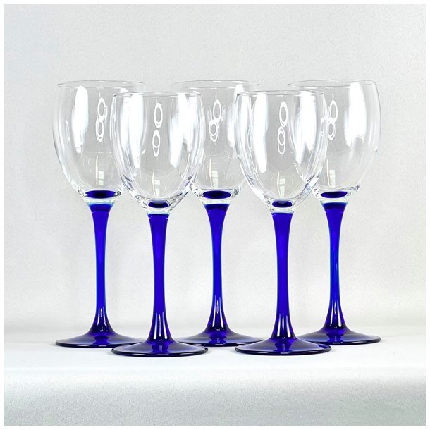 Luminarc vinglas med bl stilk - ros