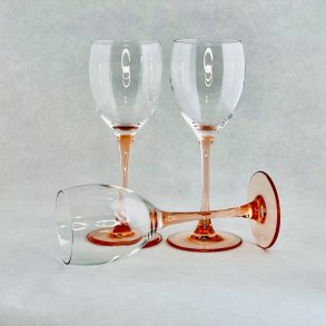 Luminarc vinglas med lyser�d stilk - hvidvin