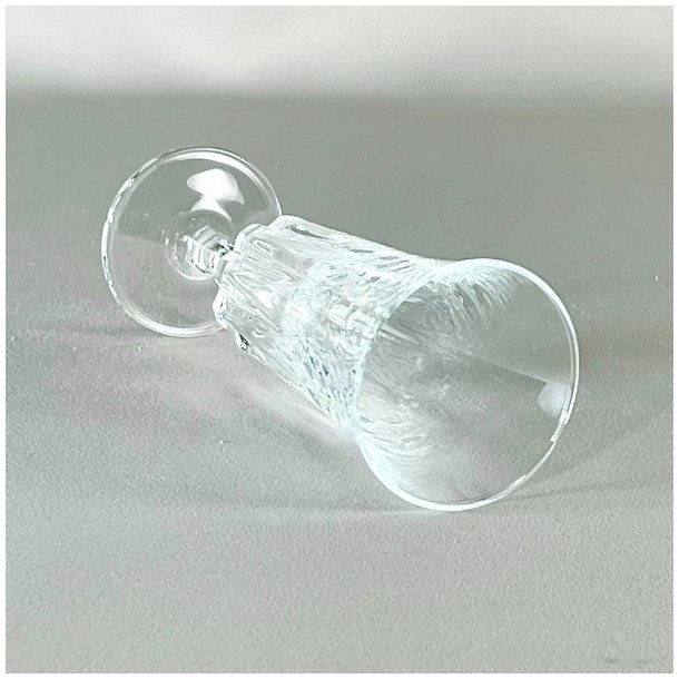 Champagneglas - fransk vintage med riller (6 stk samlet) 