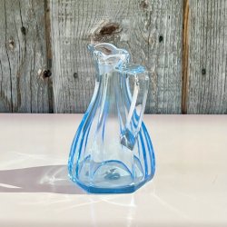 Glaskande til olie/eddike - azurblt glas