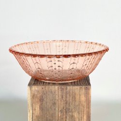 Glasskl - lyserd, med prikmnster