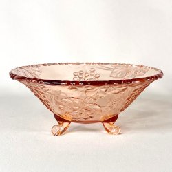 Glasskl - lyserd m/vindruer og p fdder