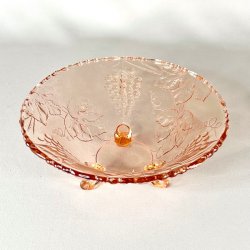 Glasskl - lyserd m/vindruer og p fdder