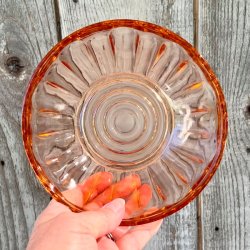 Sklest (2 stk) - lyserdt presset glas