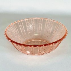 Glasskl - lyserd, med prikmnster