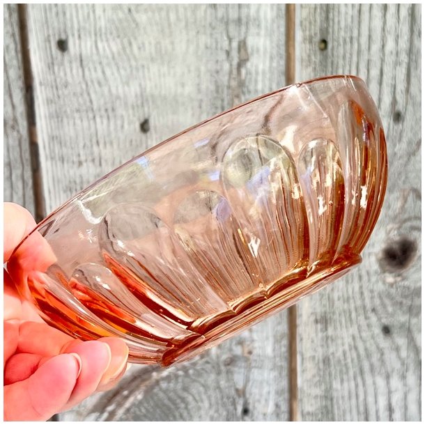 Sklest (2 stk) - lyserdt presset glas