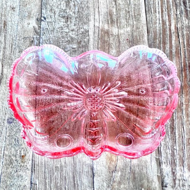 Glasfad - lyserdt, sommerfugl