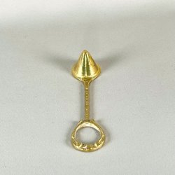 Lyseslukker messing - spids top