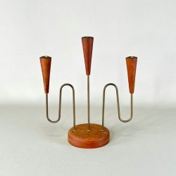 Lysestage - teak, trio