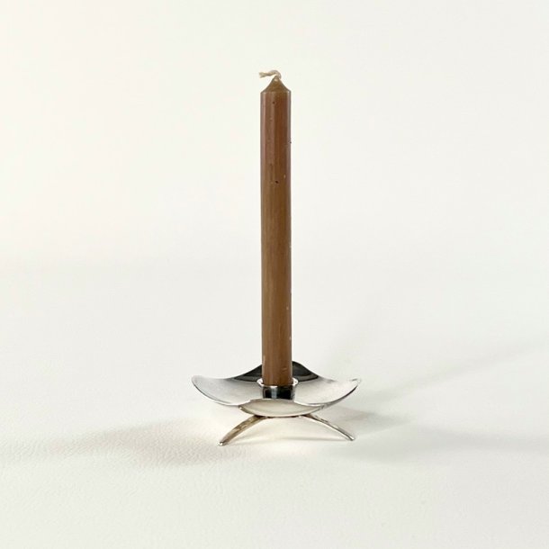 Duo af sm� lysestager i s�lvplet - Victoria