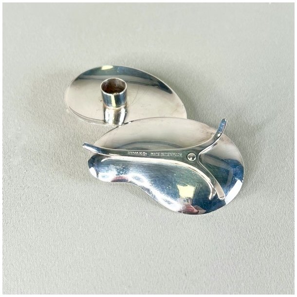 Lysestage til kertelys, drbeformet slv