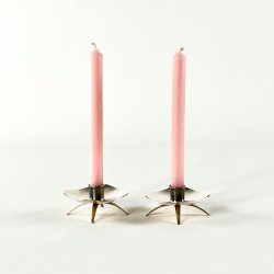 Lysestager (par) p sm fdder - slvplet