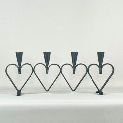 Adventsstage - smedejern med hjerter