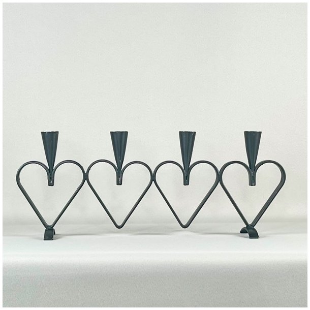 Adventsstage - smedejern med hjerter