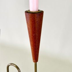 Lysestage - teak, trio