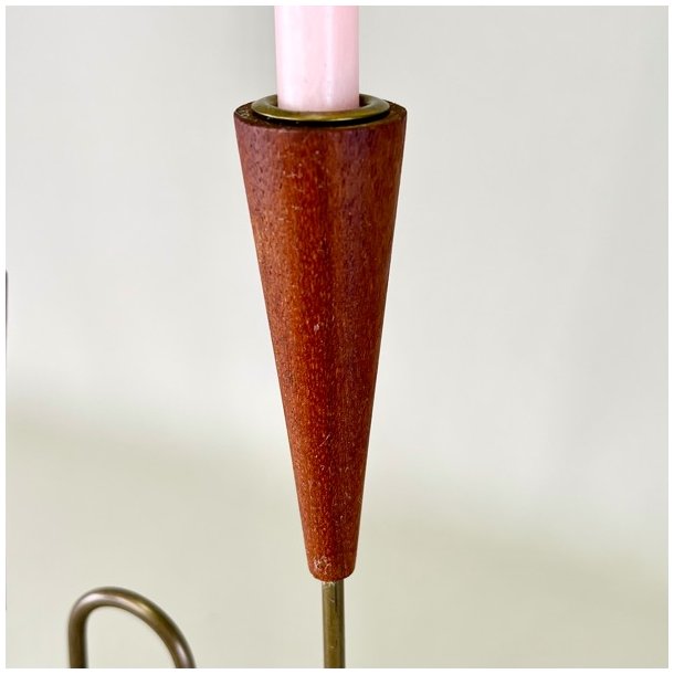 Lysestage - teak, trio