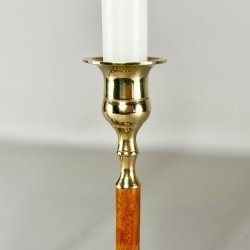 Messing lysestagepar - tr 