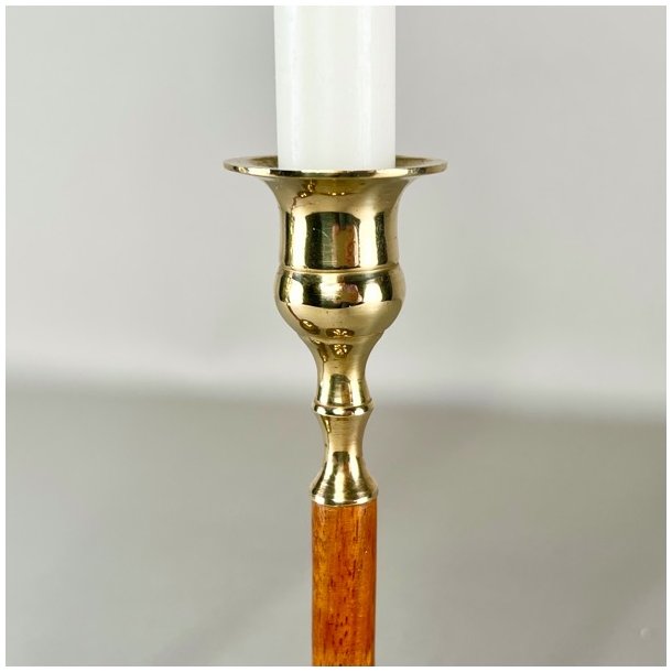 Messing lysestagepar - tr 