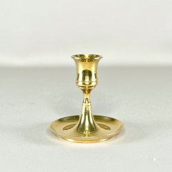 Messing lysestage - med underskl 