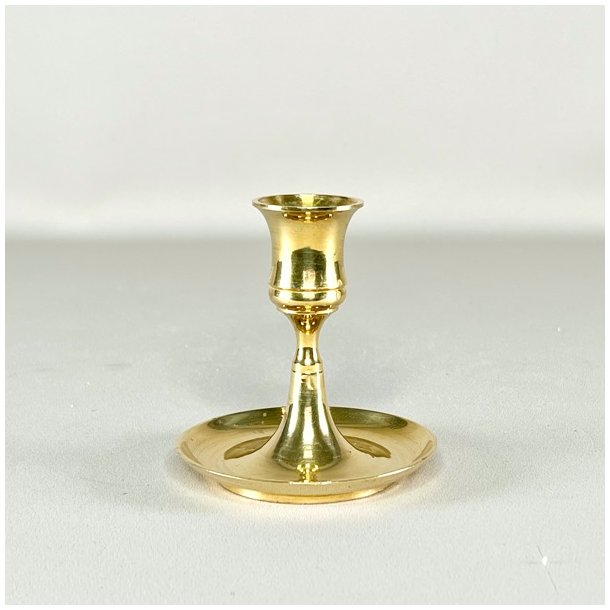 Messing lysestage - med underskl 