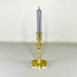 Messing lysestager - assorterede m/patina 