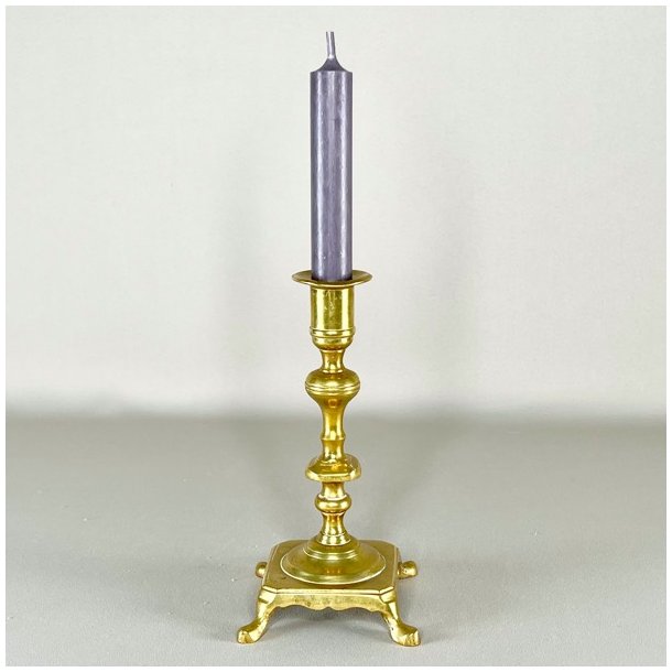 Messing lysestager - assorterede m/patina 