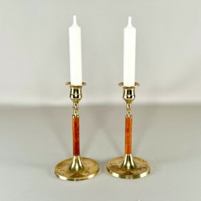 Messing lysestagepar - tr 