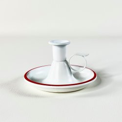 Kammerstage - hvid med r�d kant