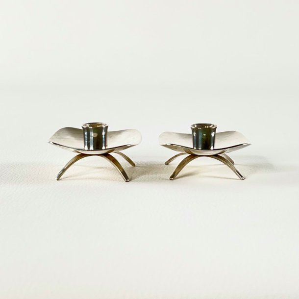 Lysestager (par) p sm fdder - slvplet