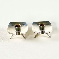 Lysestager (par) p sm fdder - slvplet