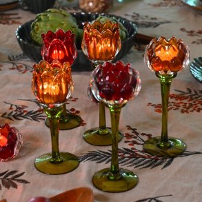 Lysestage - rose, orange