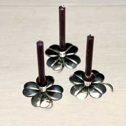 Firklver lysestage i slv til kertelys