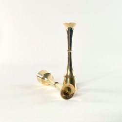 Lysestager (par) i messing, Quistgaard