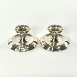 Lysestager (par) - vintage s�lvstager