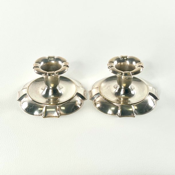 Lysestager (par) - vintage s�lvstager