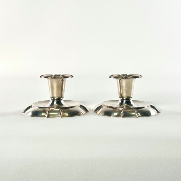 Lysestager (par) - vintage s�lvstager