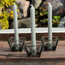 Lysestager - Holmegaard, firkantede