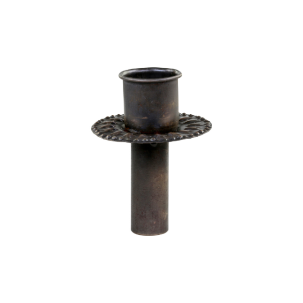 Lysholder med decor - messing 