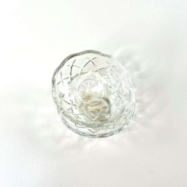 Lysmanchetter (2 stk/samlet) - klart glas, kraftig 