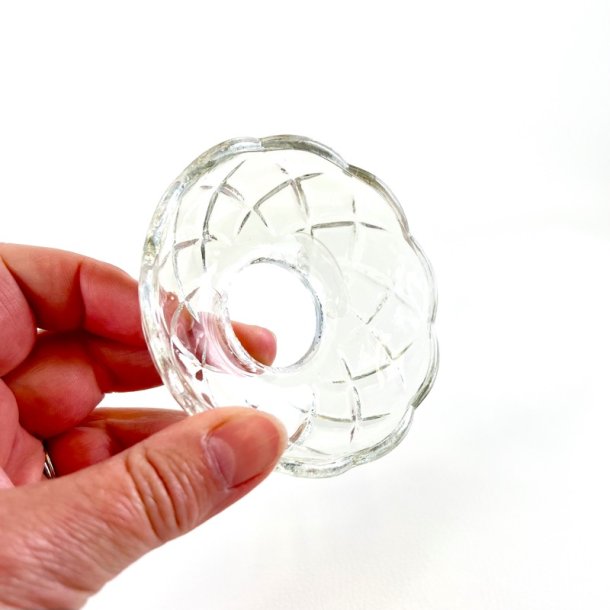 Lysmanchetter (2 stk/samlet) - klart glas, kraftig 