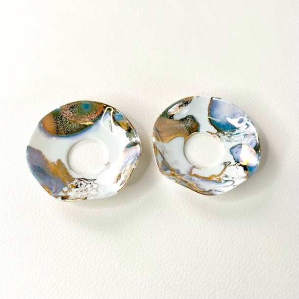 Lysmanchetter (s�t a' 2 stk) - marmoreret 