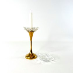 Lysmanchetter (2 stk/samlet) - klart glas, kraftig 